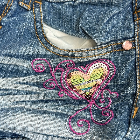 GIRLS So Jean skort size 7 adjustable waist - Picture 10 of 11